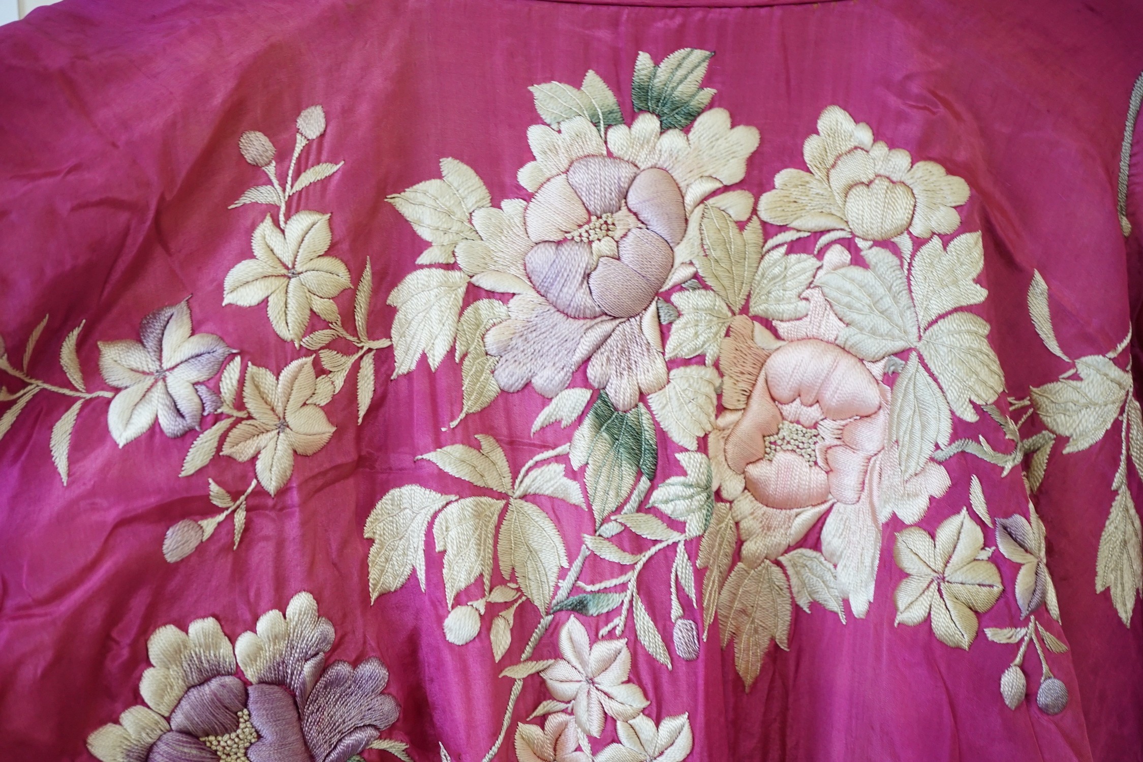 An early 20th century Japanese multicoloured silk lady’s kimono